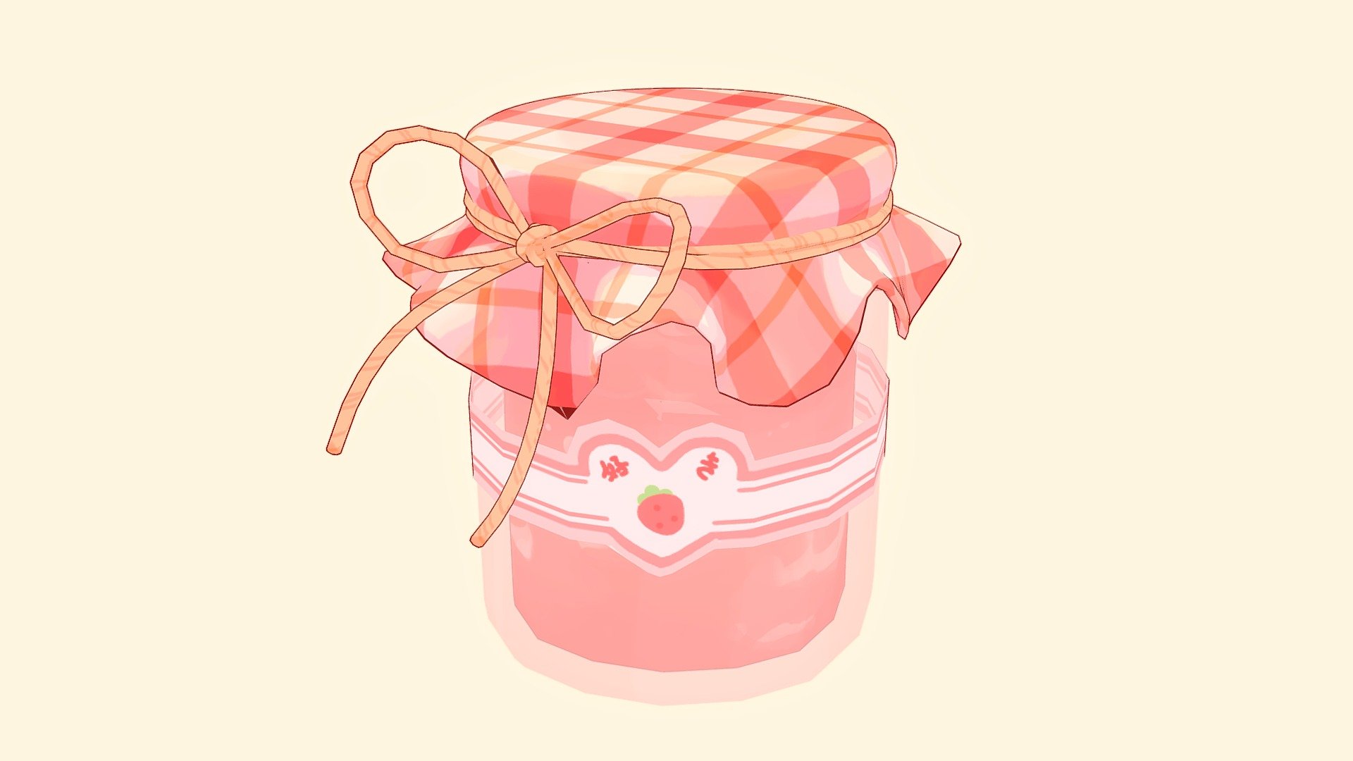 Strawberry Jam 3d model