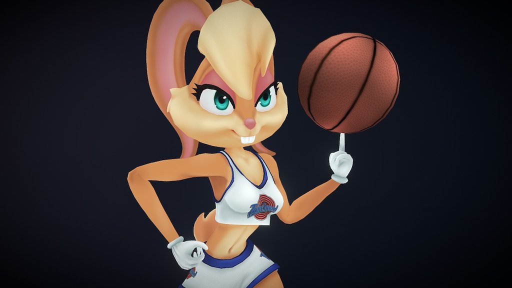 Animated Lola Bunny 3d model