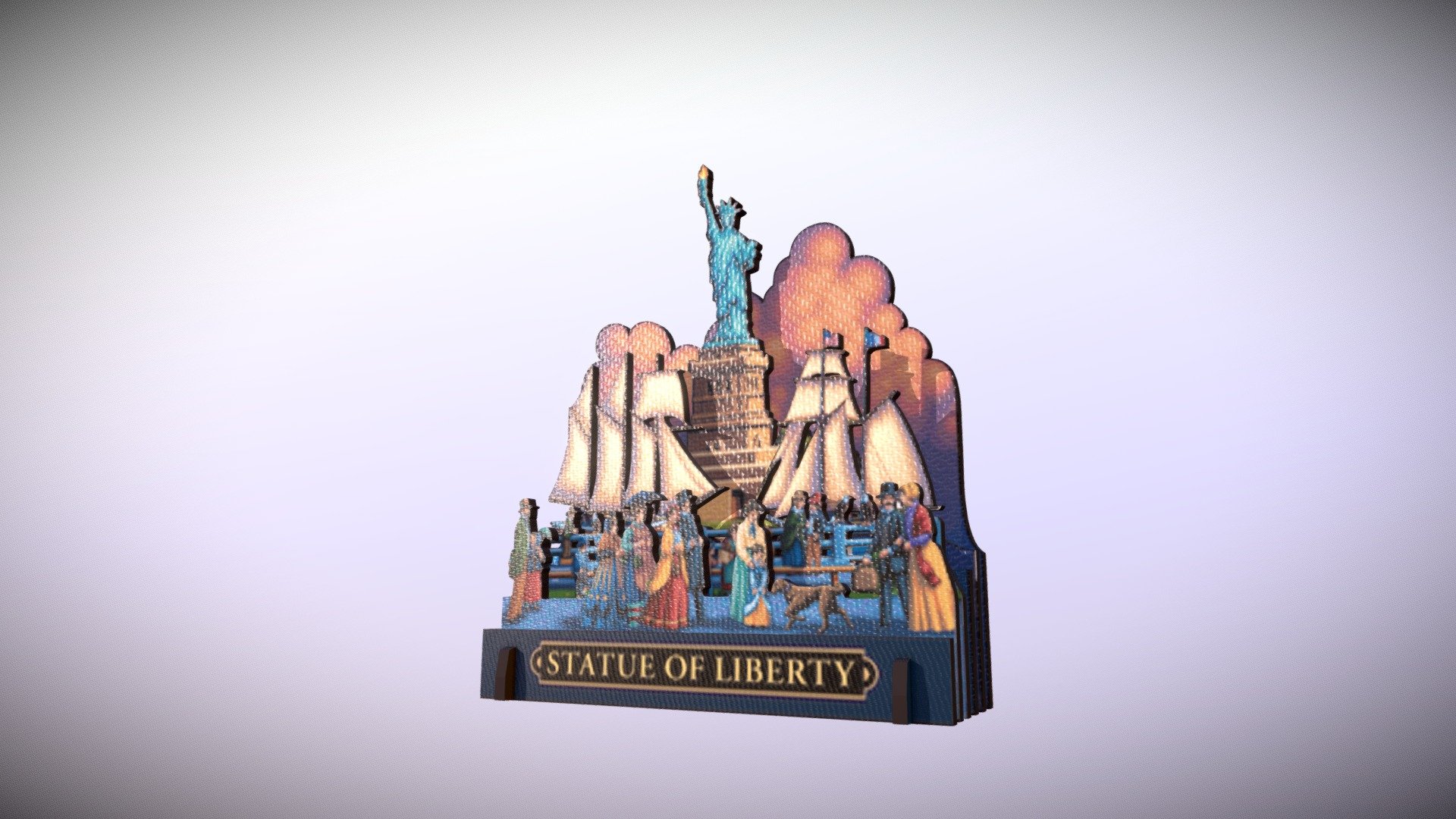 Statue of Liberty 3d model