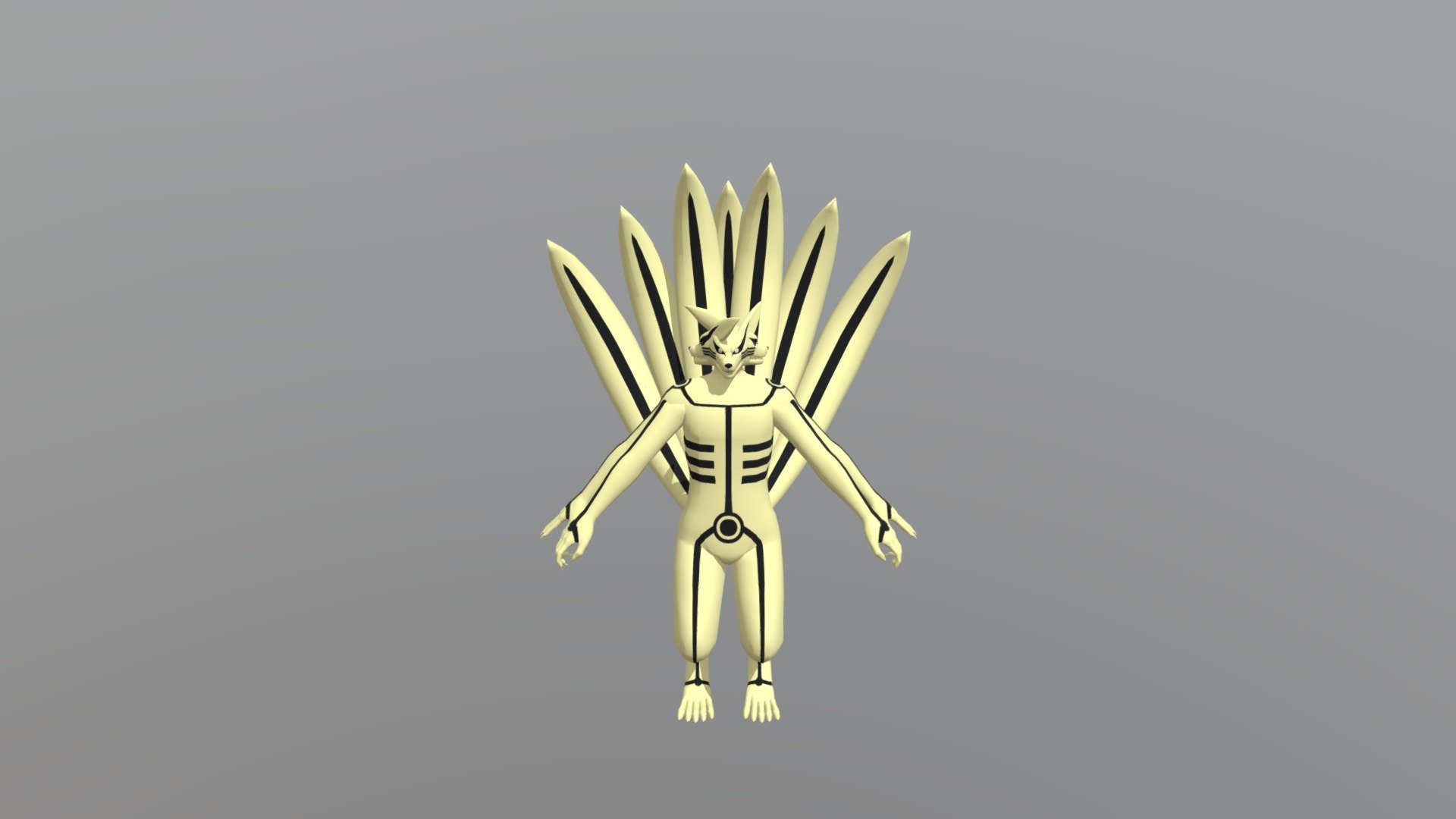 Asura Kurama Chakra Mode 3d model