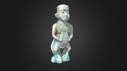 Faience Pataikos Statuette