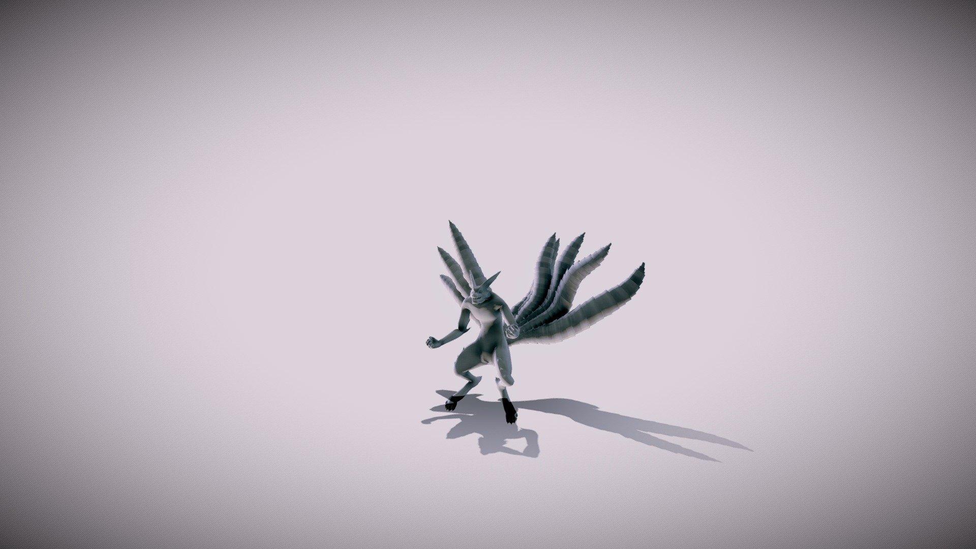 Kubi-The Nine tails Beast 3d model