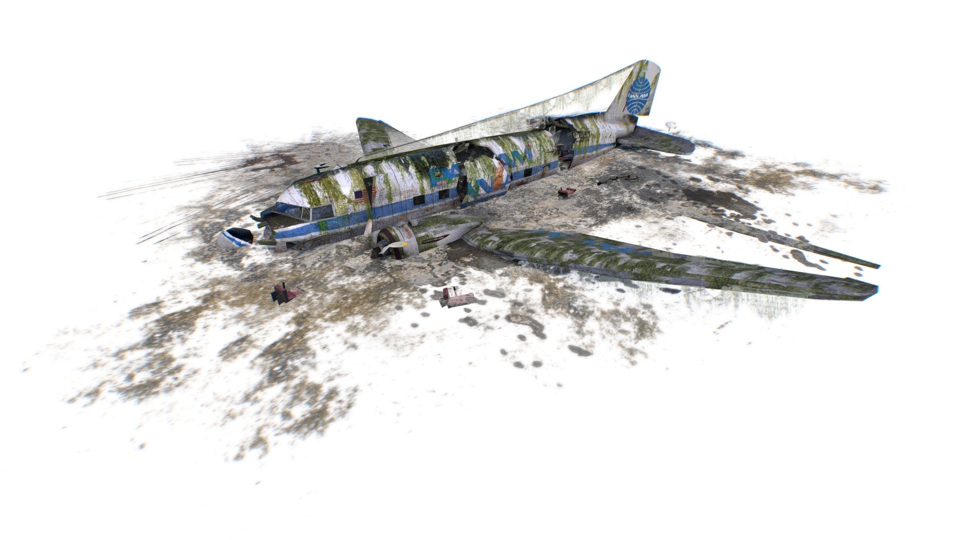 Dc-3 Avia Disaster 3d model