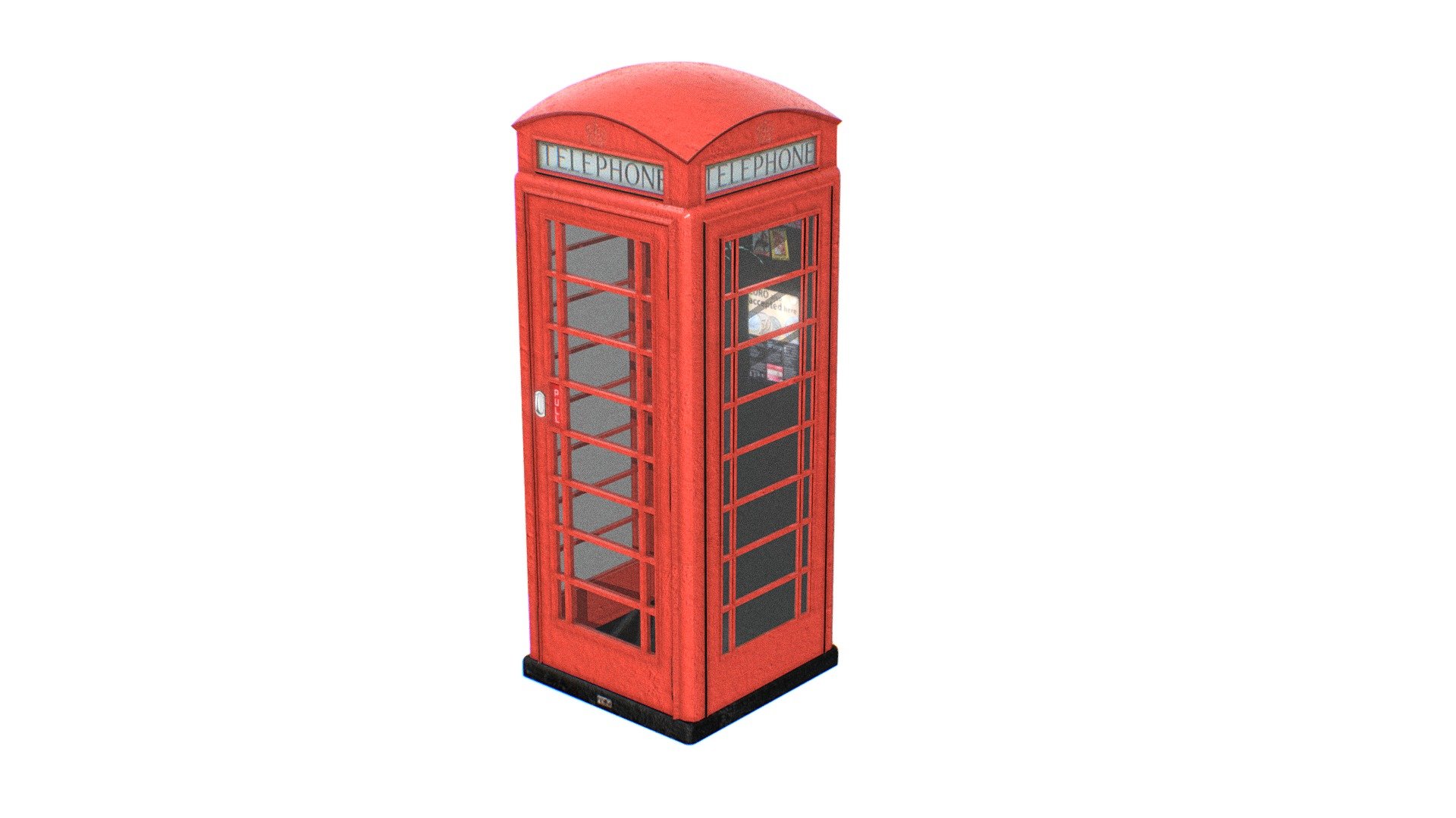 English Telephone Box K6 3d model