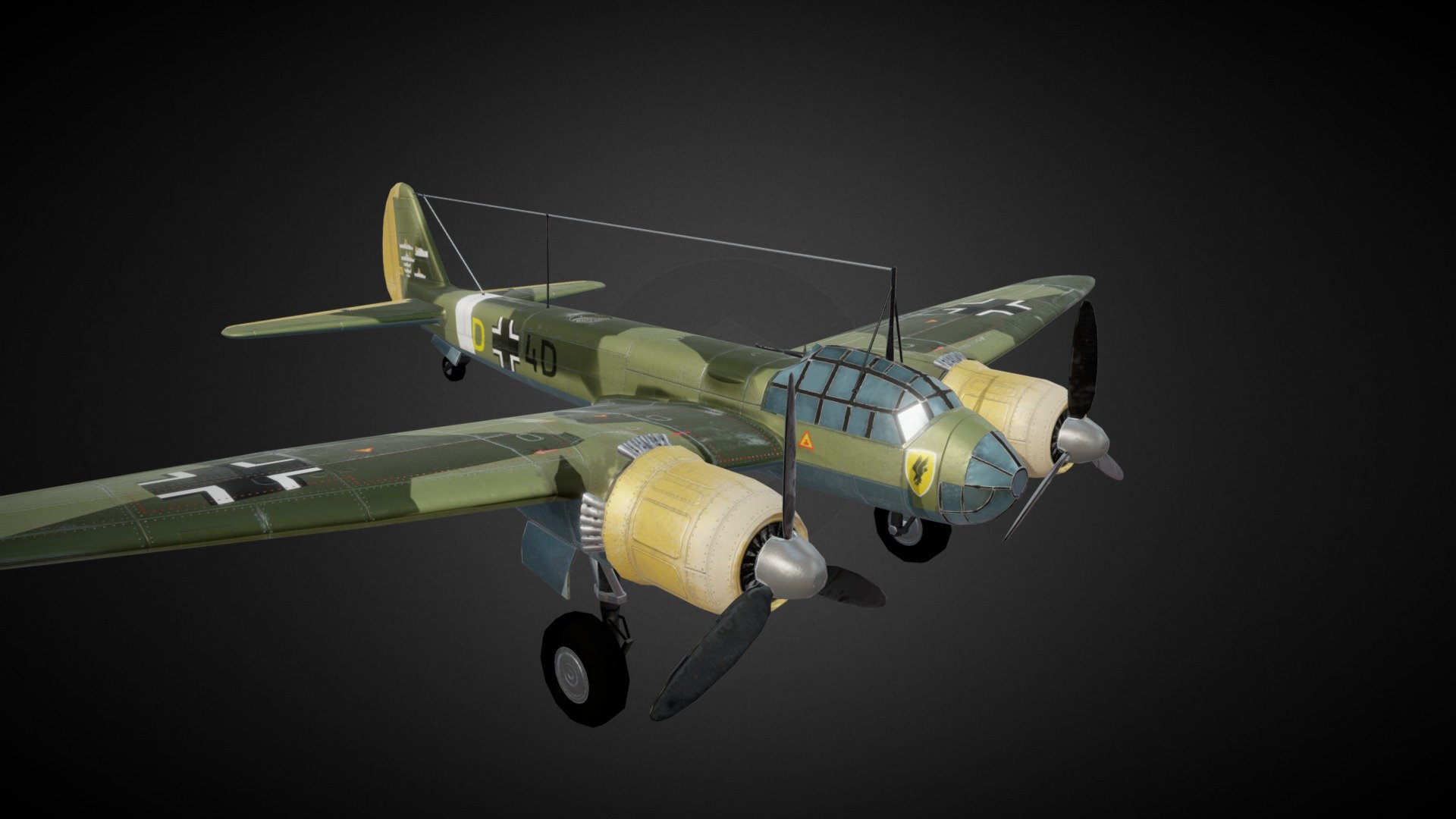 Ju 88 3d model