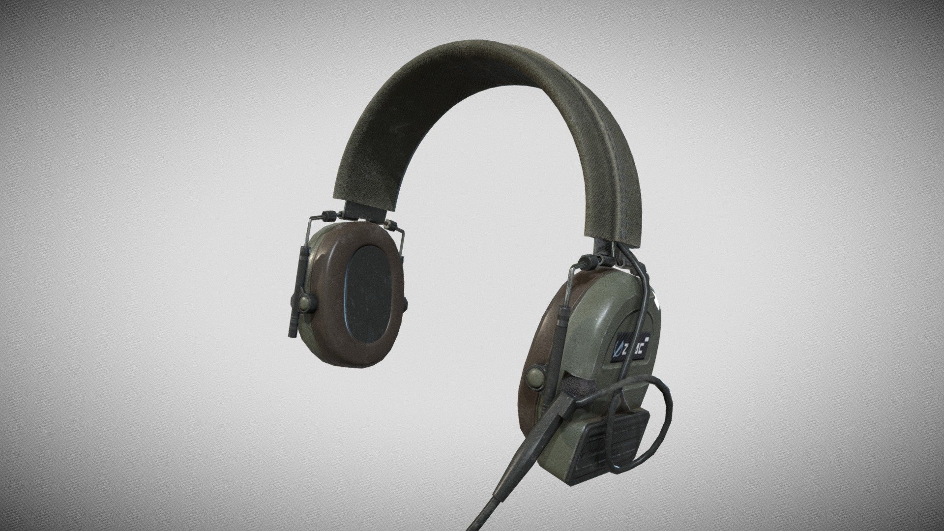 Tactical Headphone 3d model