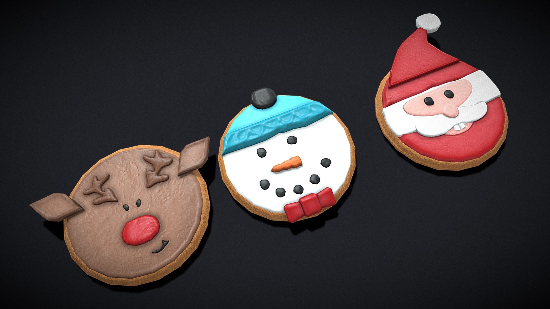 Christmas Sugar Cookies 3d model