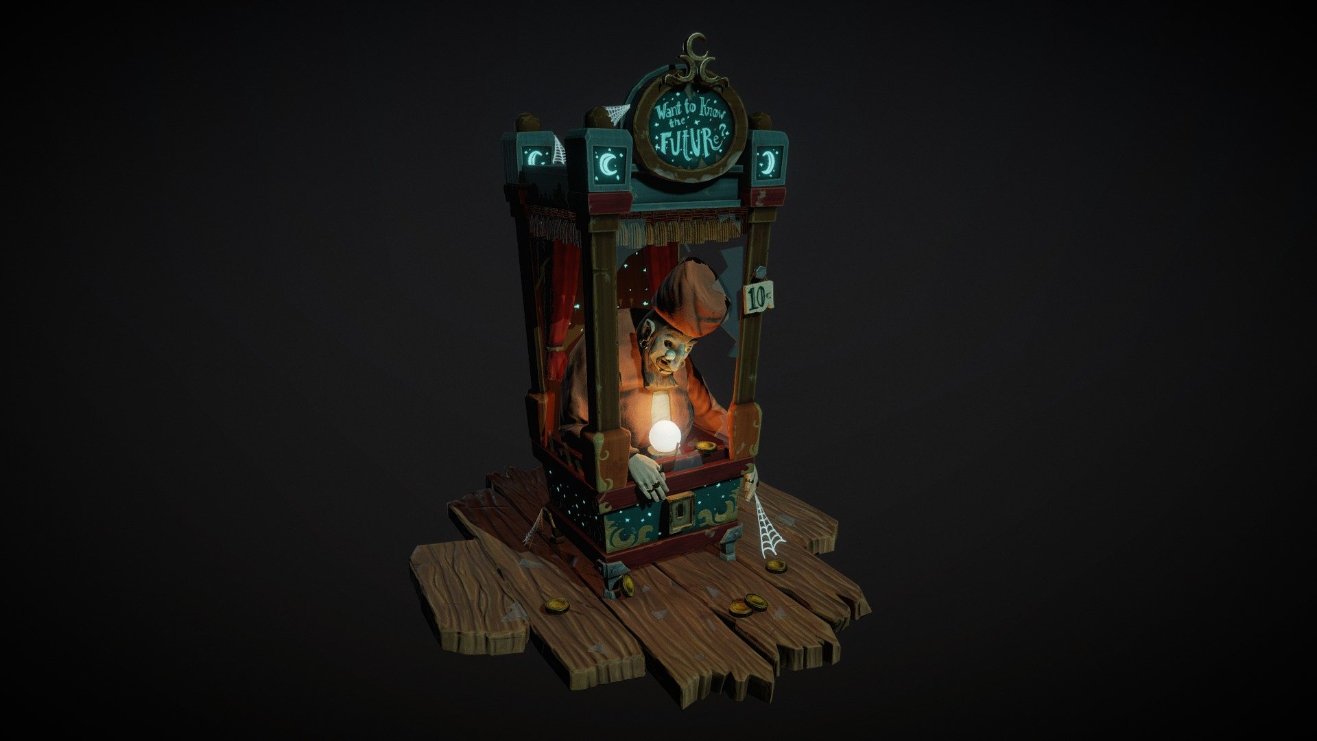 Fortune Teller Machine 3d model