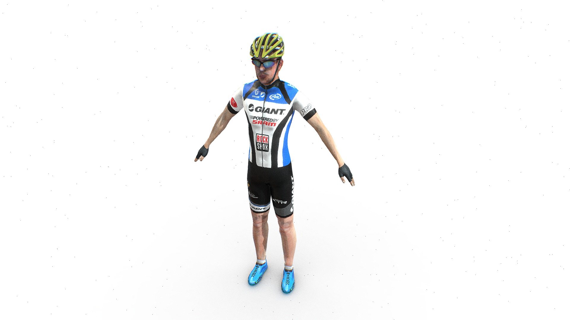 Racing Cyclist 3d model