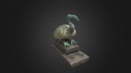 Bronze Ibis Statuette