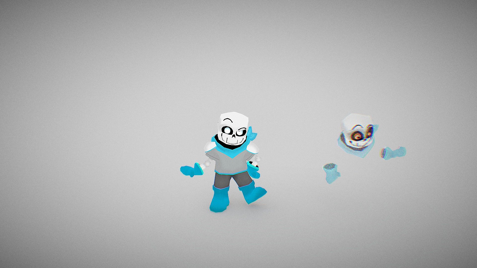 Underswap Sans + Dustswap Low-polyish Models 3d model