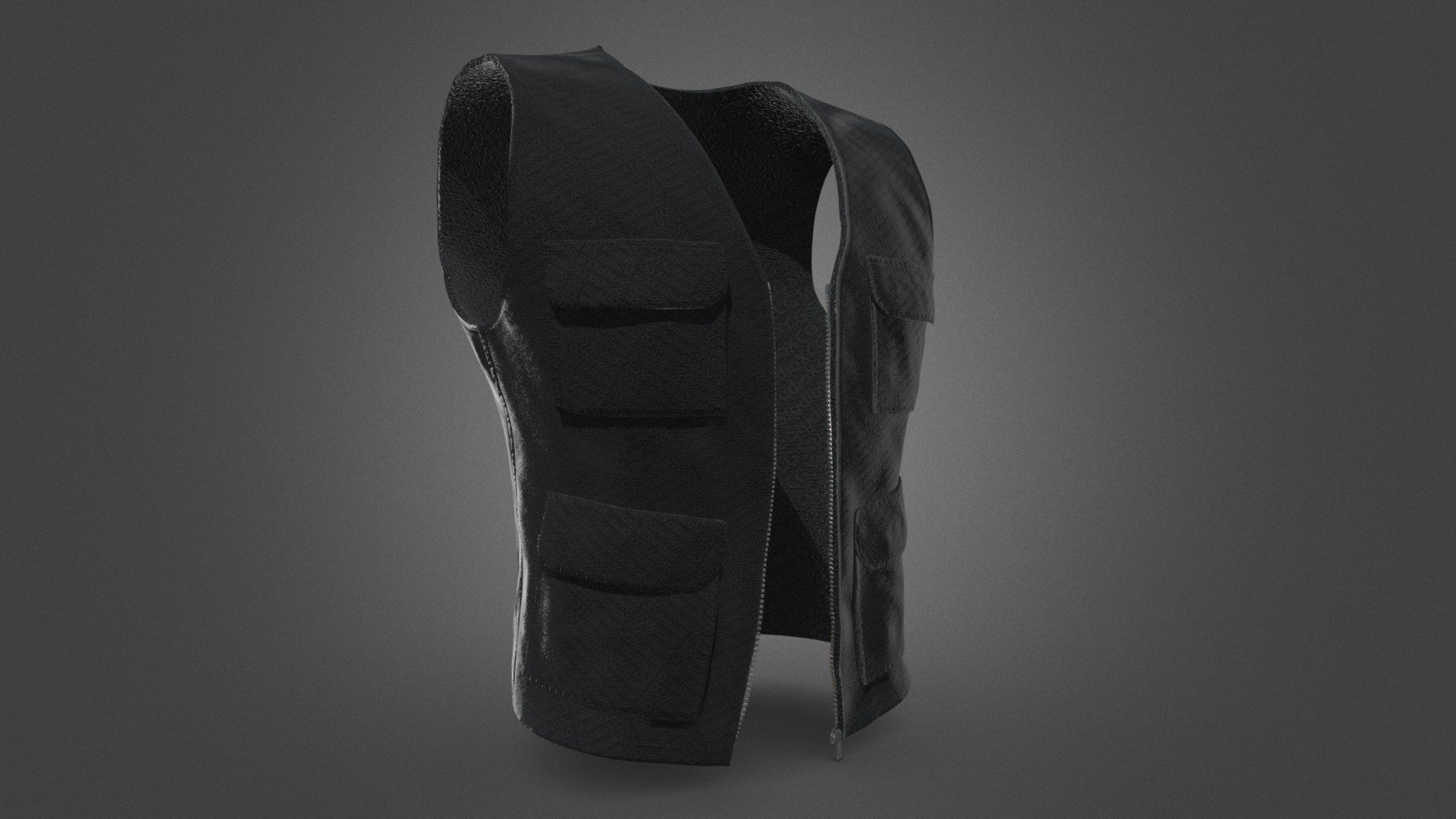 Black Vest 3d model