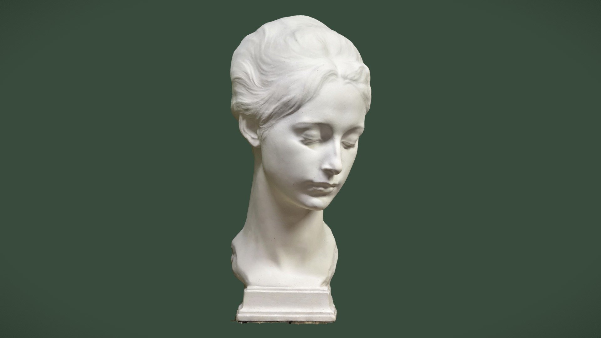 Femal-plaster-head v2 3d model