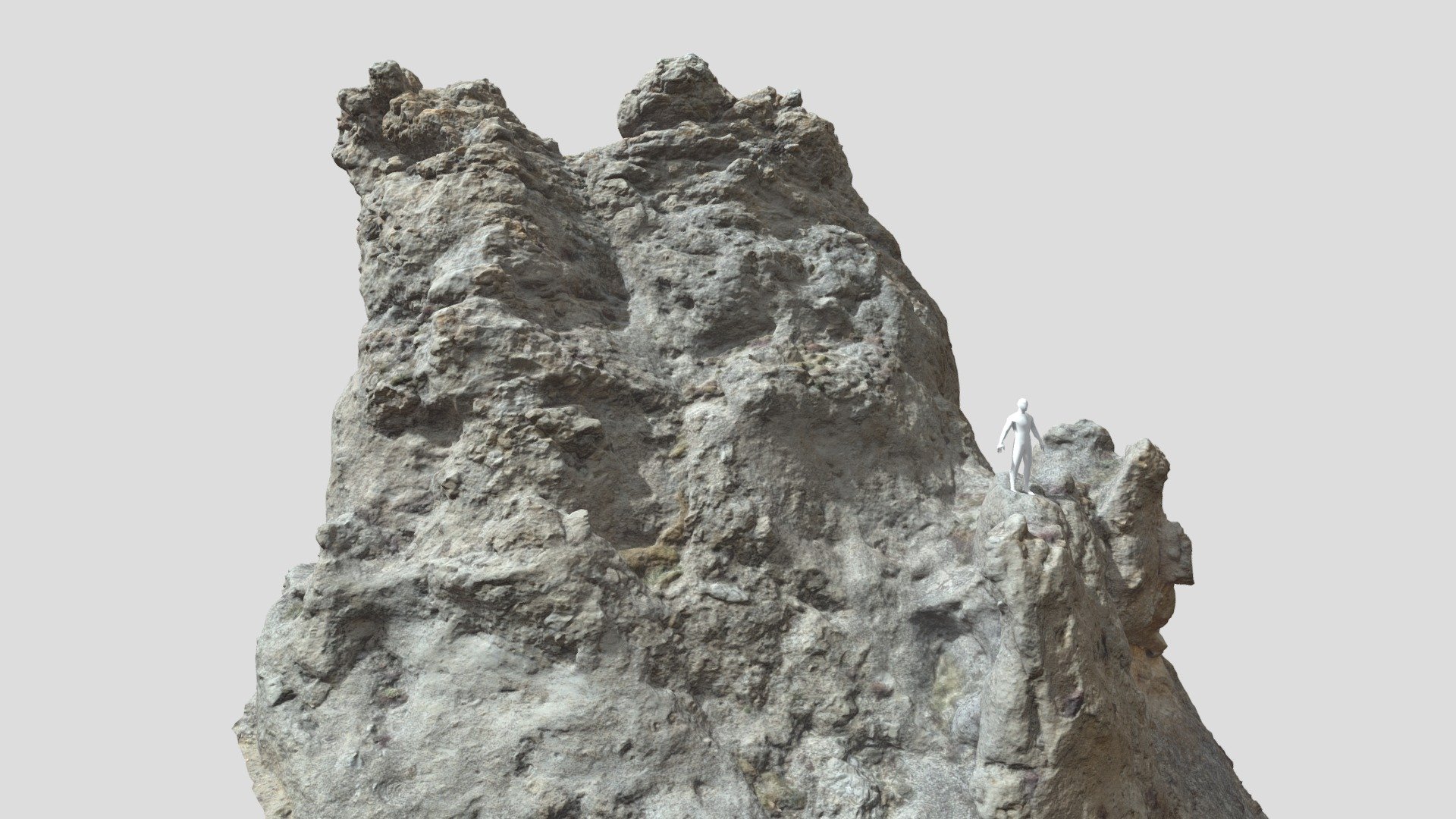 Big Mountain Peak Cliff Rock Boulder Drone Scan 3d model