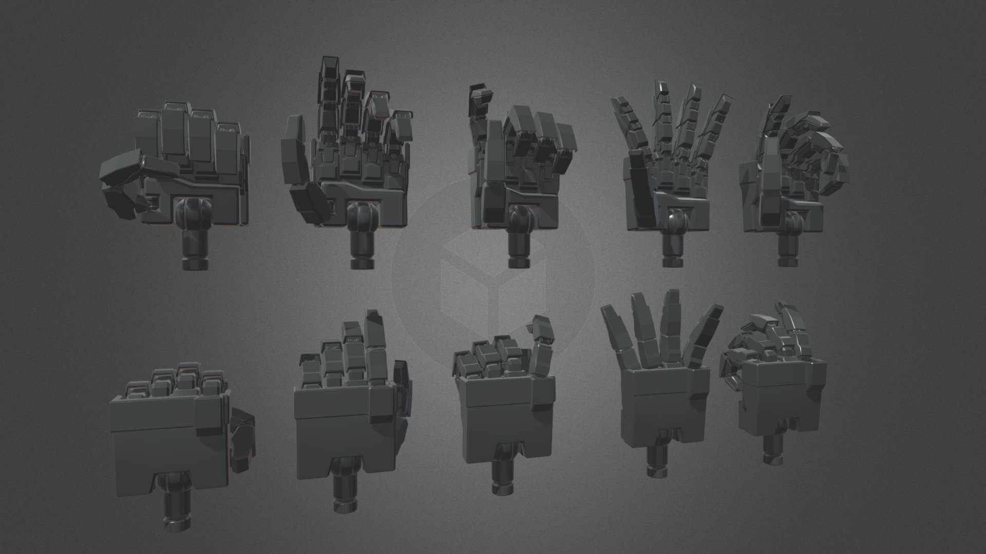 mobile suit hand 3d model