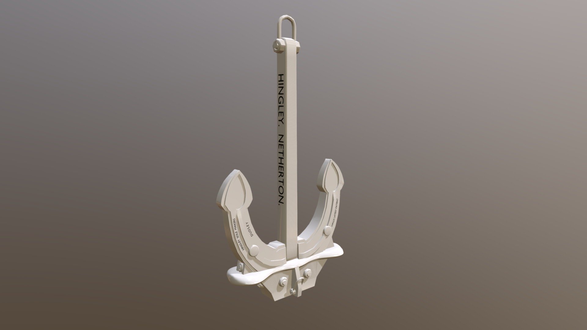 Hingley anchor white 3d model