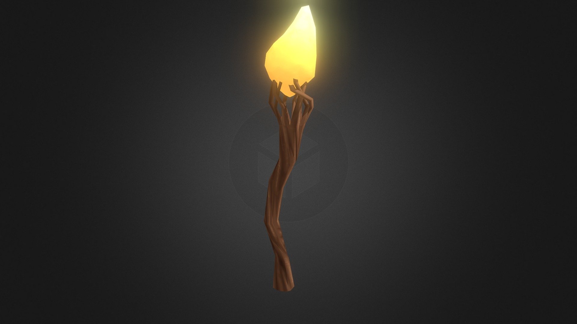 Hand-Painted Light 3d model