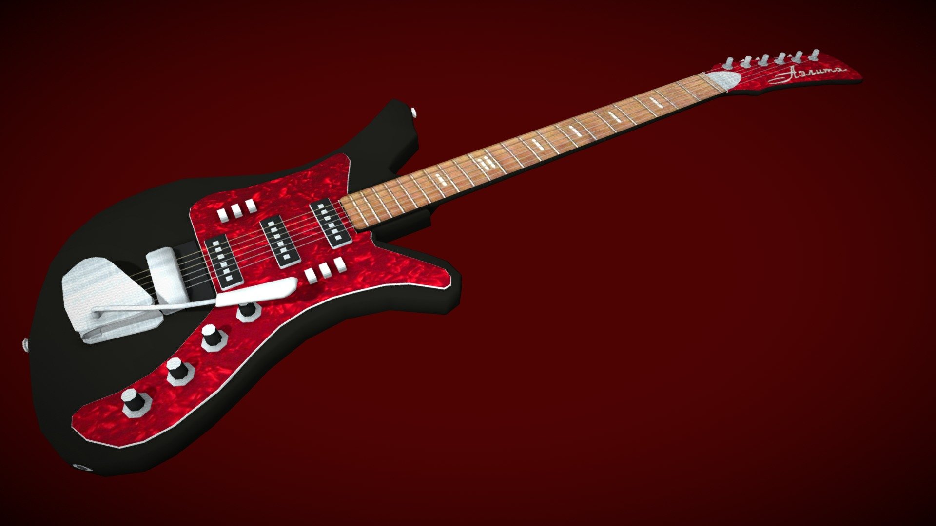 Aelita Sovet Electric Guitar 3d model