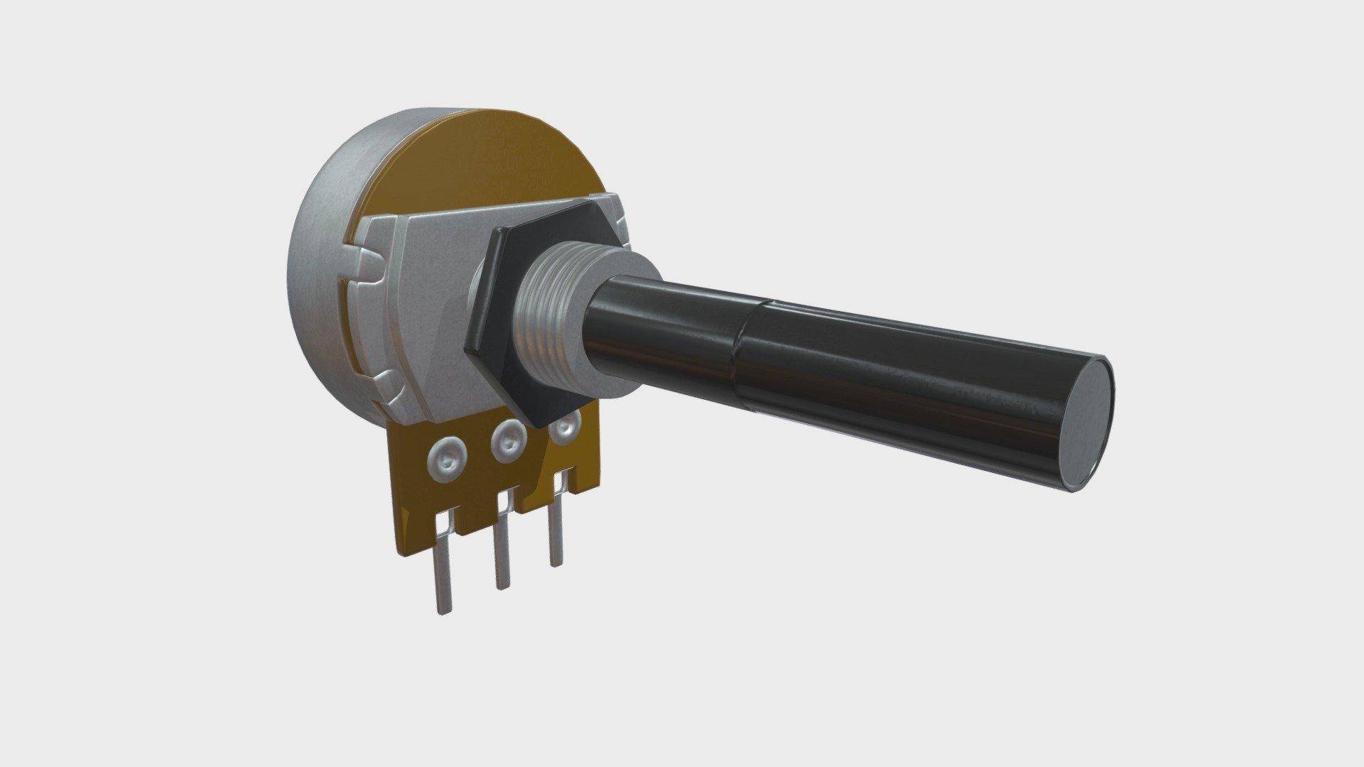 Single turn potentiometer 3d model