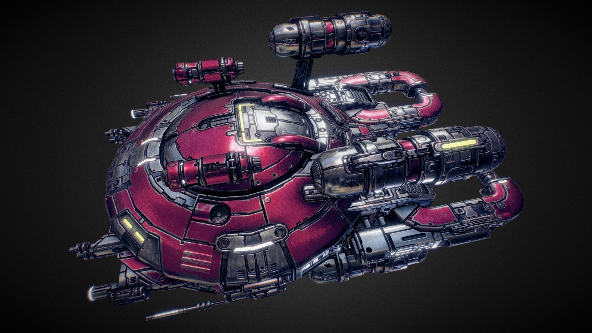 Starfall Tactics — Tizona Vanguard battleship 3d model