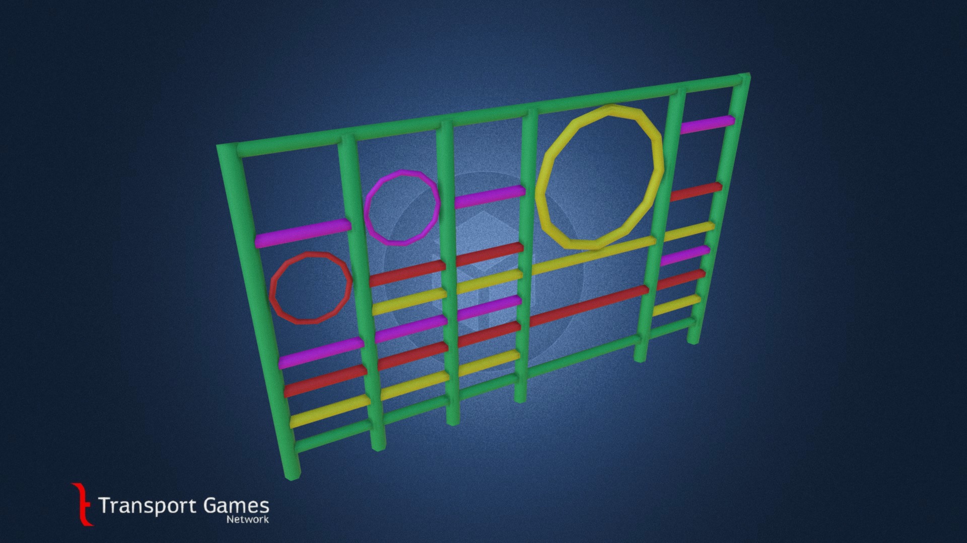 Monkey Bars "Wall 2" 3d model