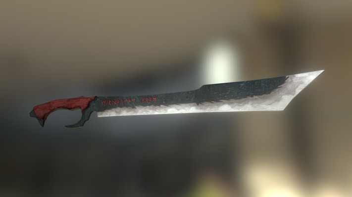 Orcish Machete 3d model