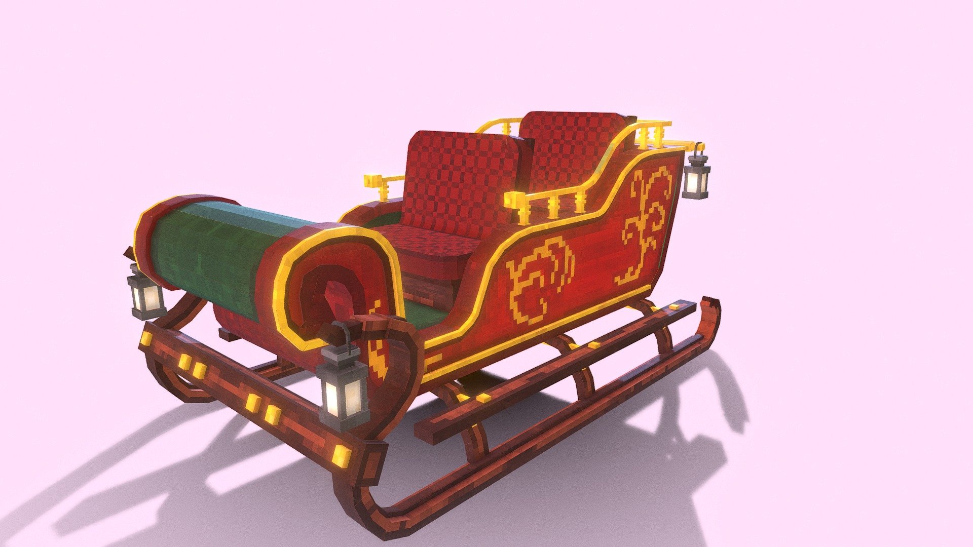 Santas Sleigh 3d model