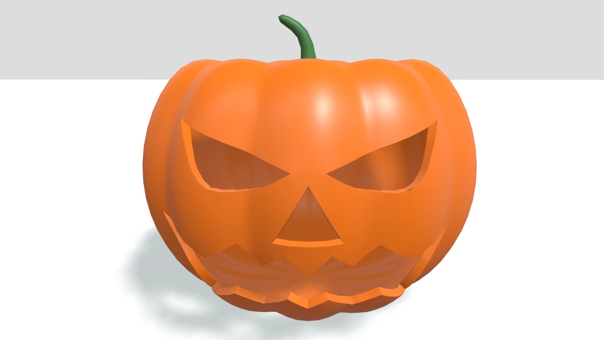 Cartoon Halloween Pumpkin 3d model