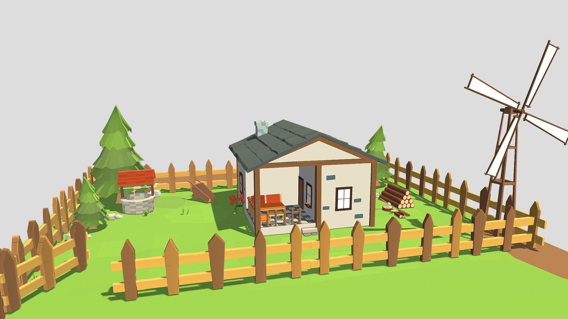 Farm 3d model