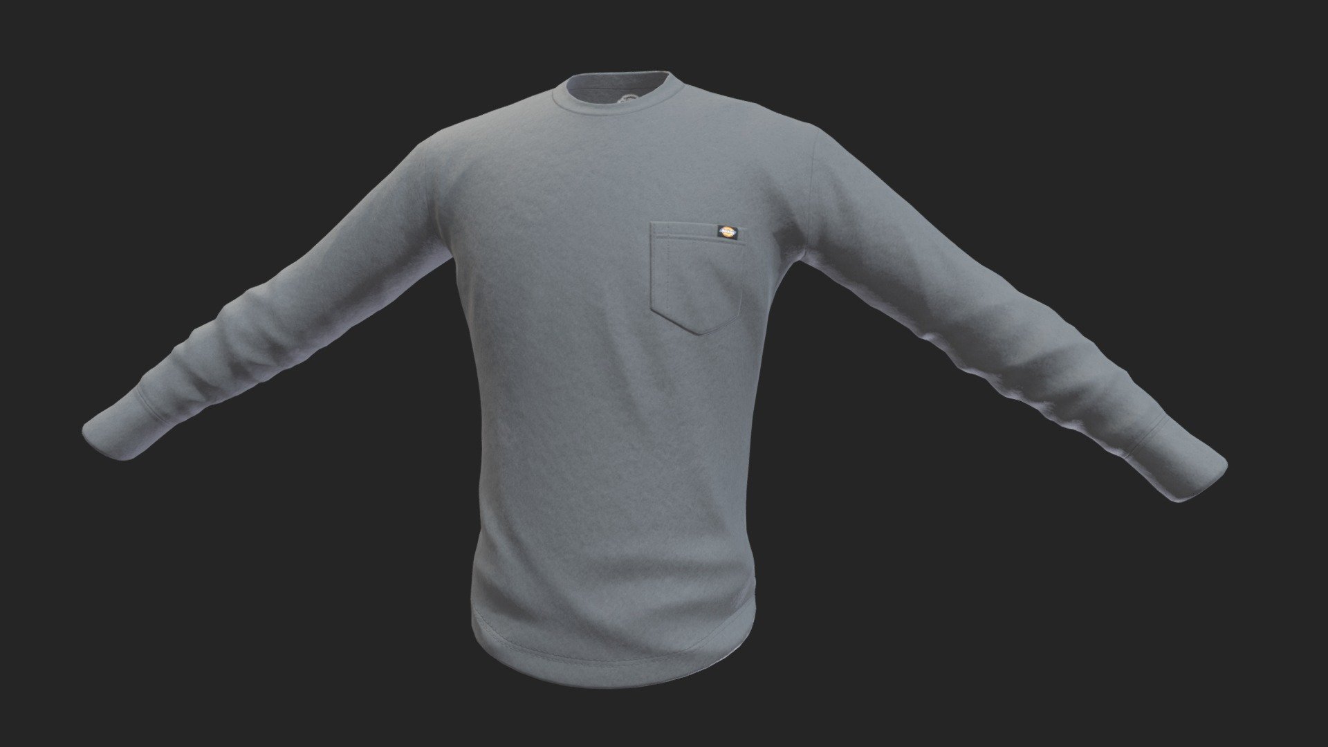 Dickies Long Sleeve Shirt 3d model