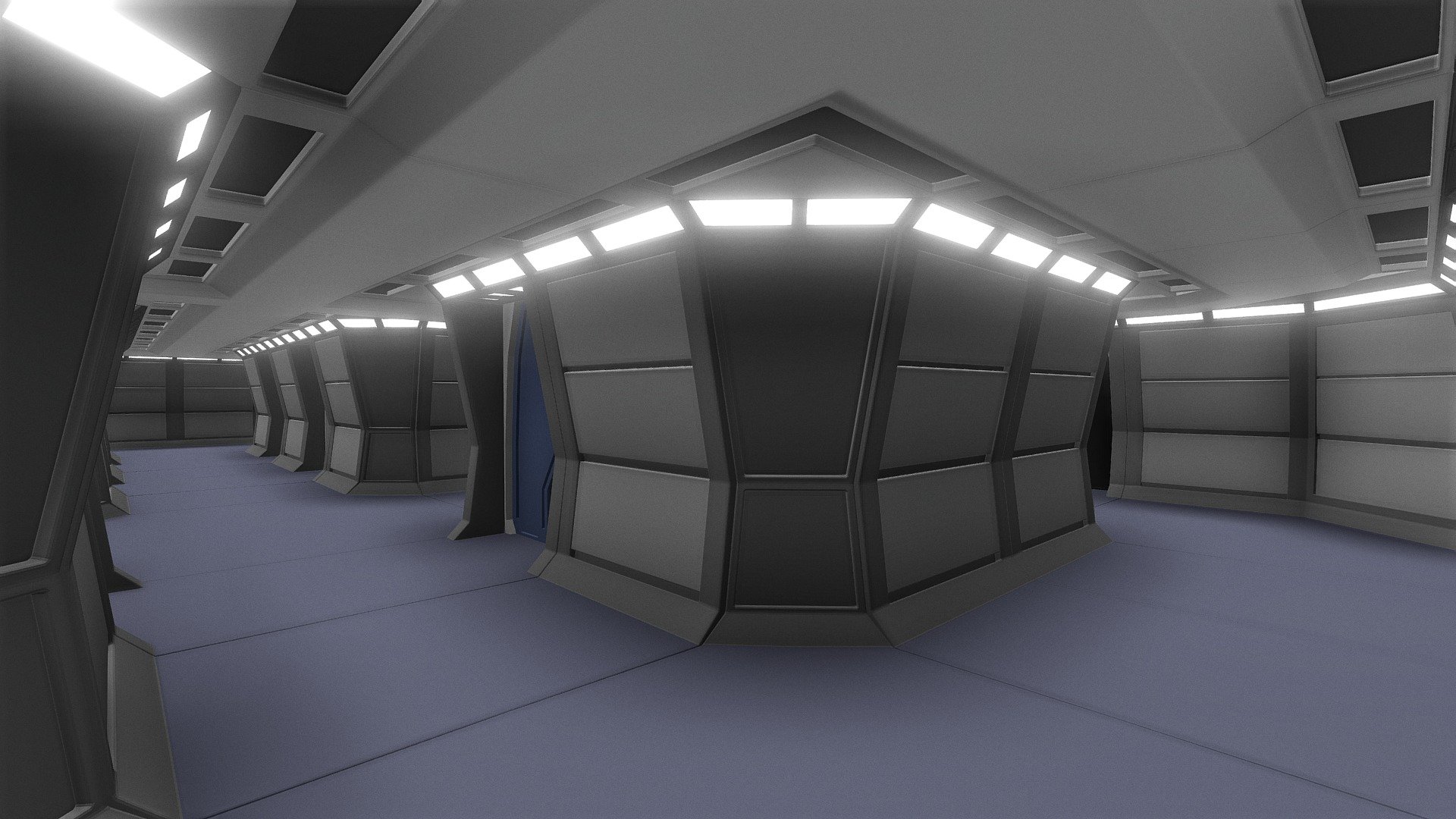 Modular Star Trek Corridor 3d model