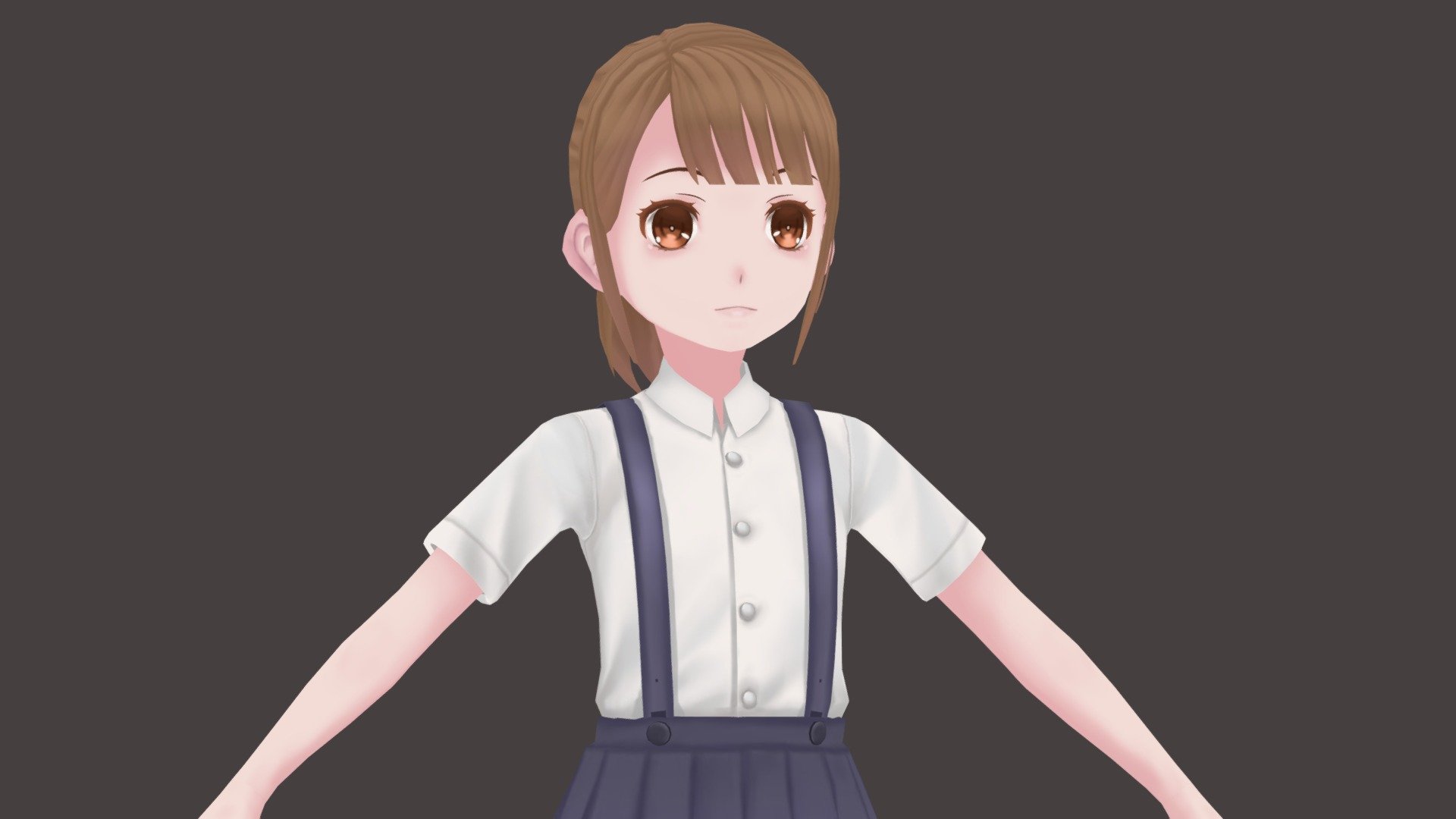 小奈modeling 3d model