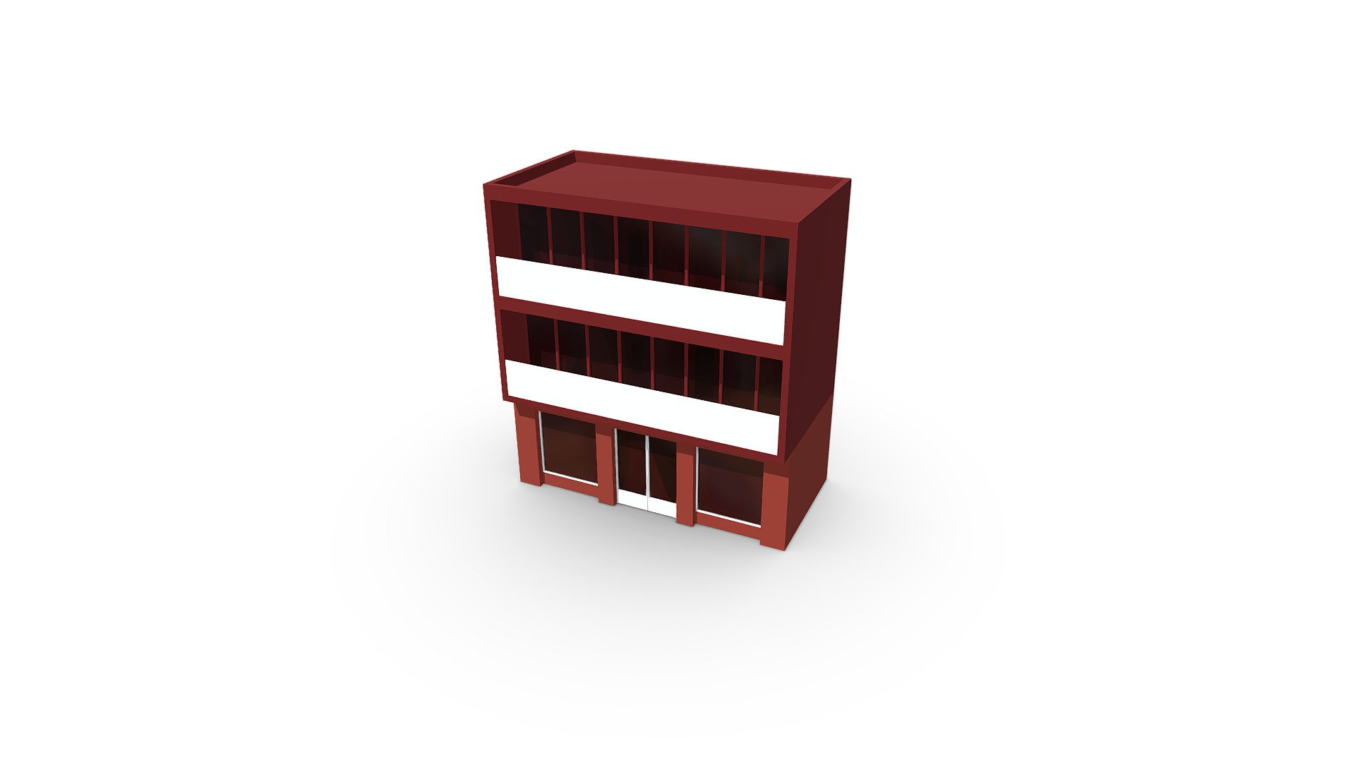 House Building (Low Poly) 3d model