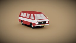 RAF Taxi Van low-poly