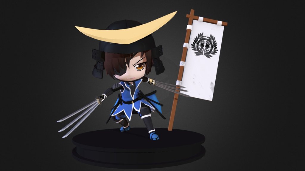 Date masamune [伊達 政宗] Fanart 3d model