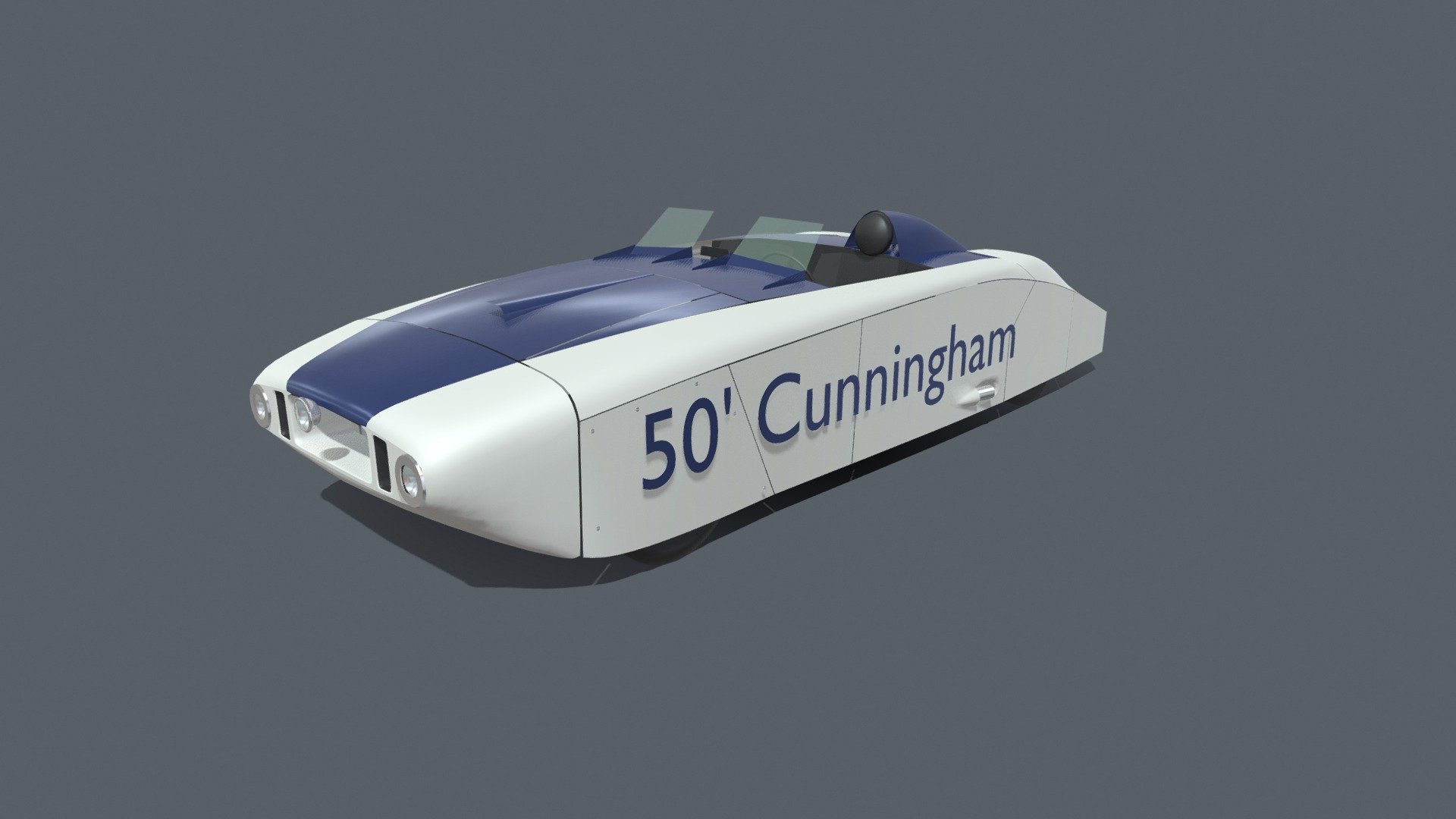 1950 Cunningham Le Mans 3d model