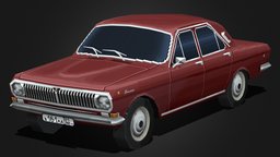 GAZ-24 Volga 1968 (PS1 Low-poly)