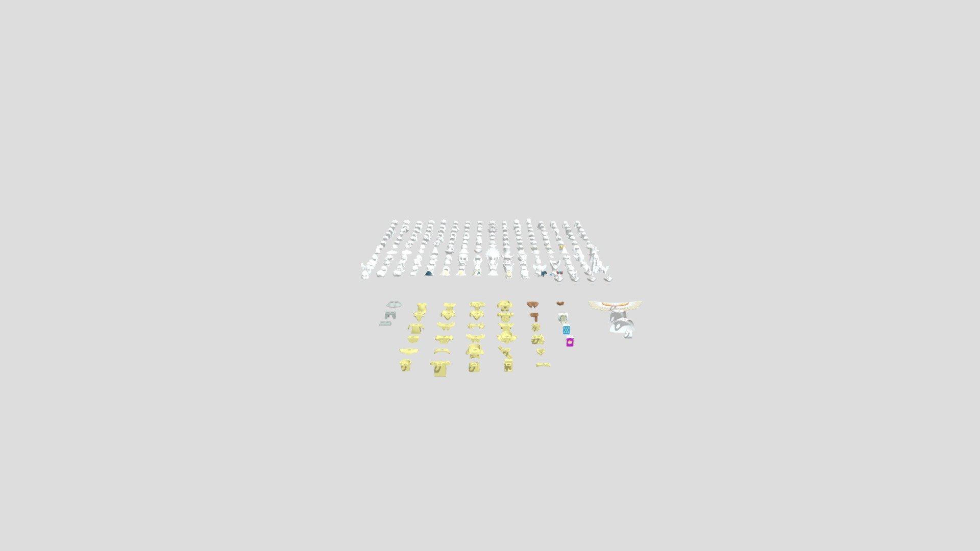 Lego Part Set 1 3d model