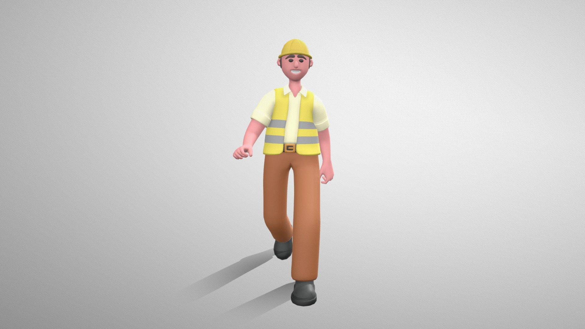 Stylized Man Builder 3d model