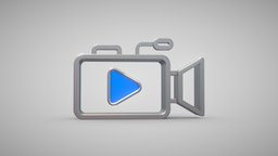 Camera, webinar 3D icon