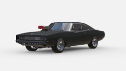 3d model DODGE CHARGER 1969