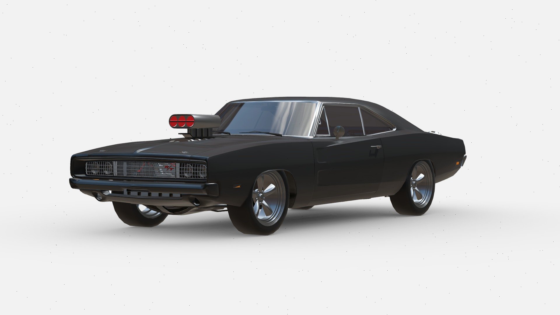 3d model DODGE CHARGER 1969 3d model