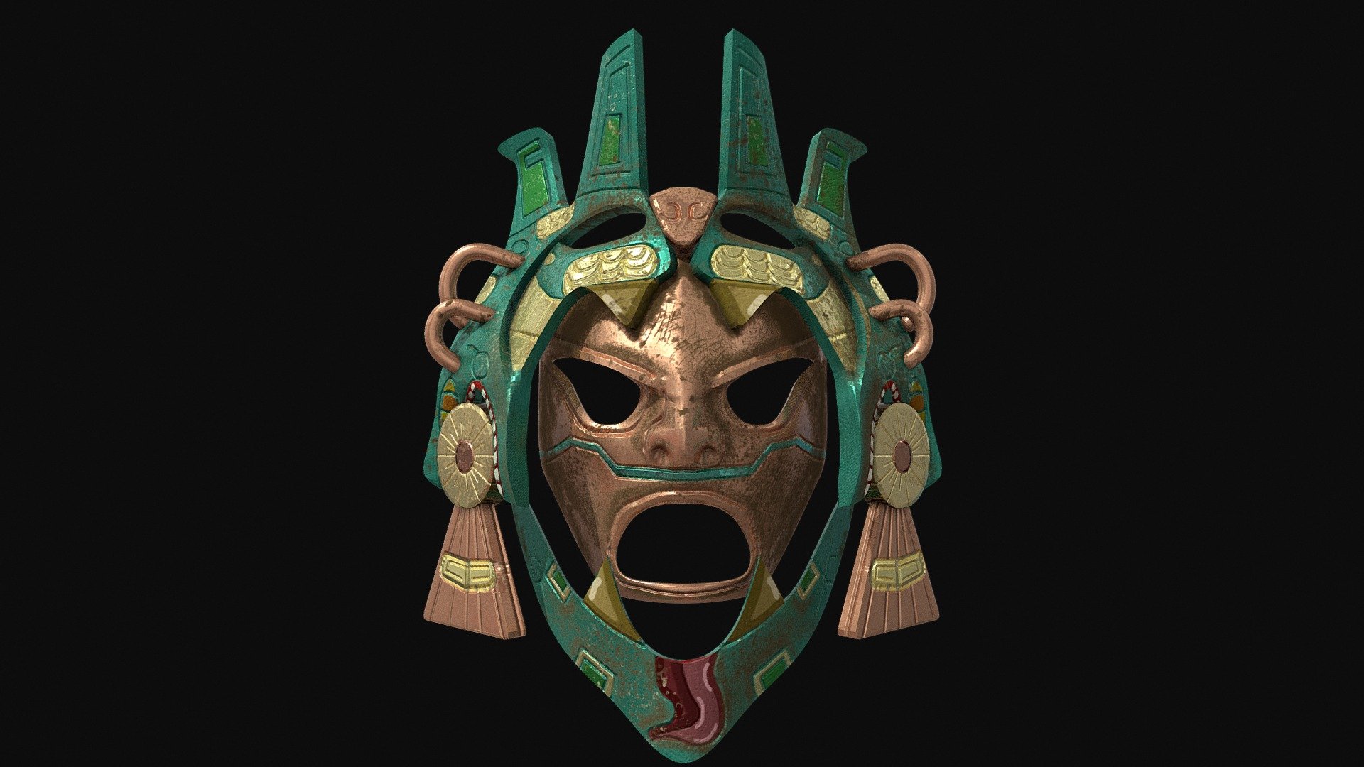 Mayan Mask 3d model