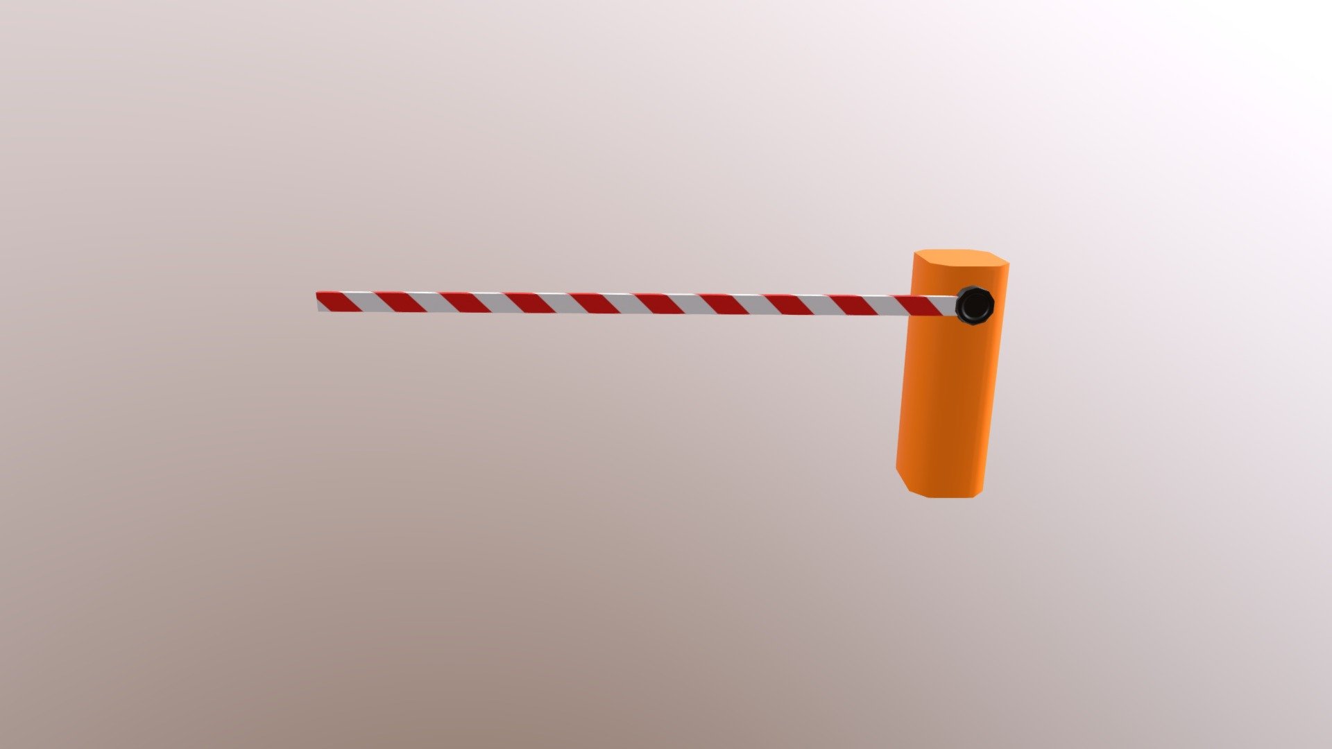 Parking barrier 3d model