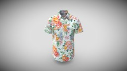 Short Sleeve Printed Double Pocket Shirt