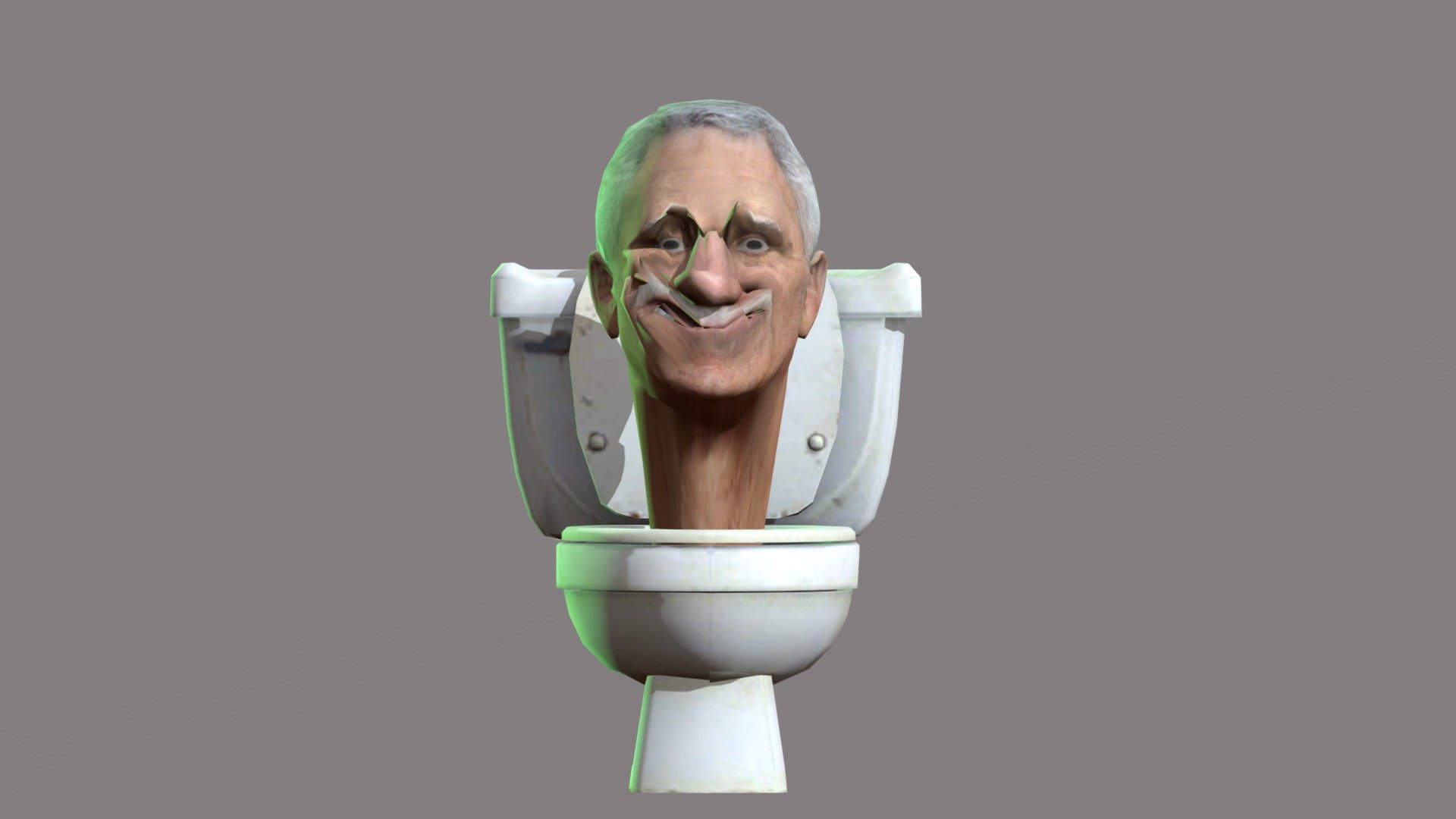 uncle skibidi toilet 3d model