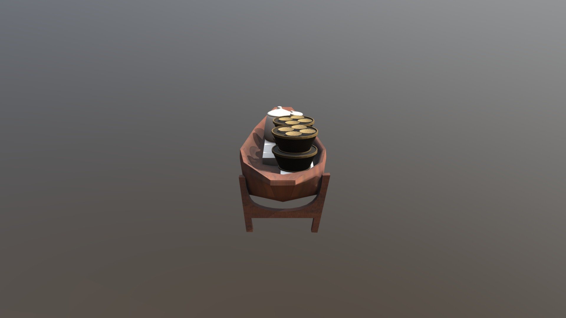 thai boat 3d model