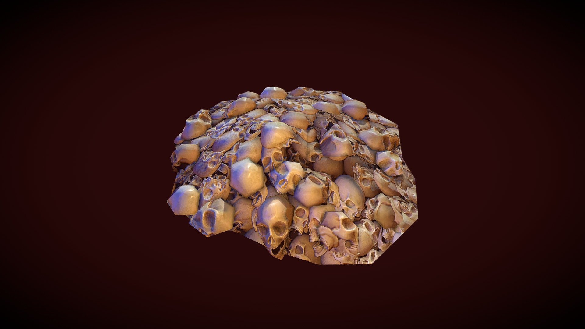 Pile of Skulls 3d model