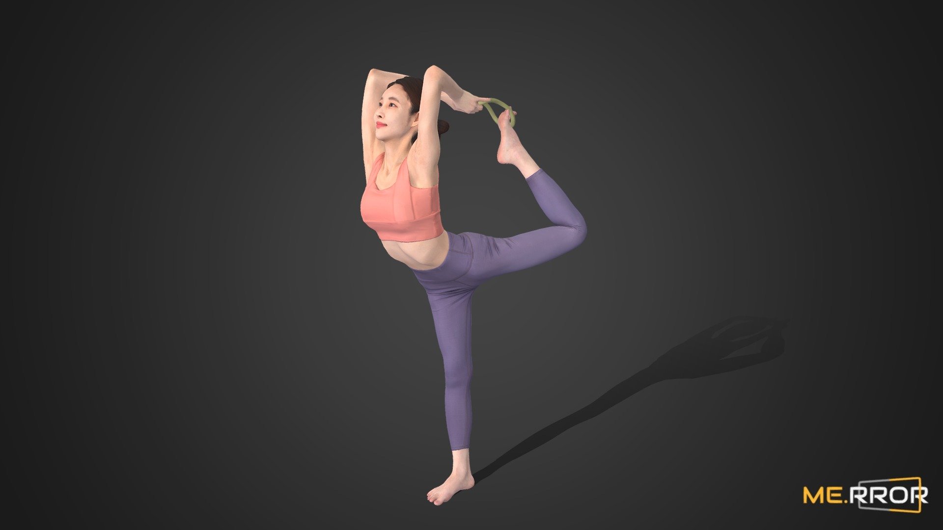 Asian Woman Scan_Posed 14 30k poly 3d model