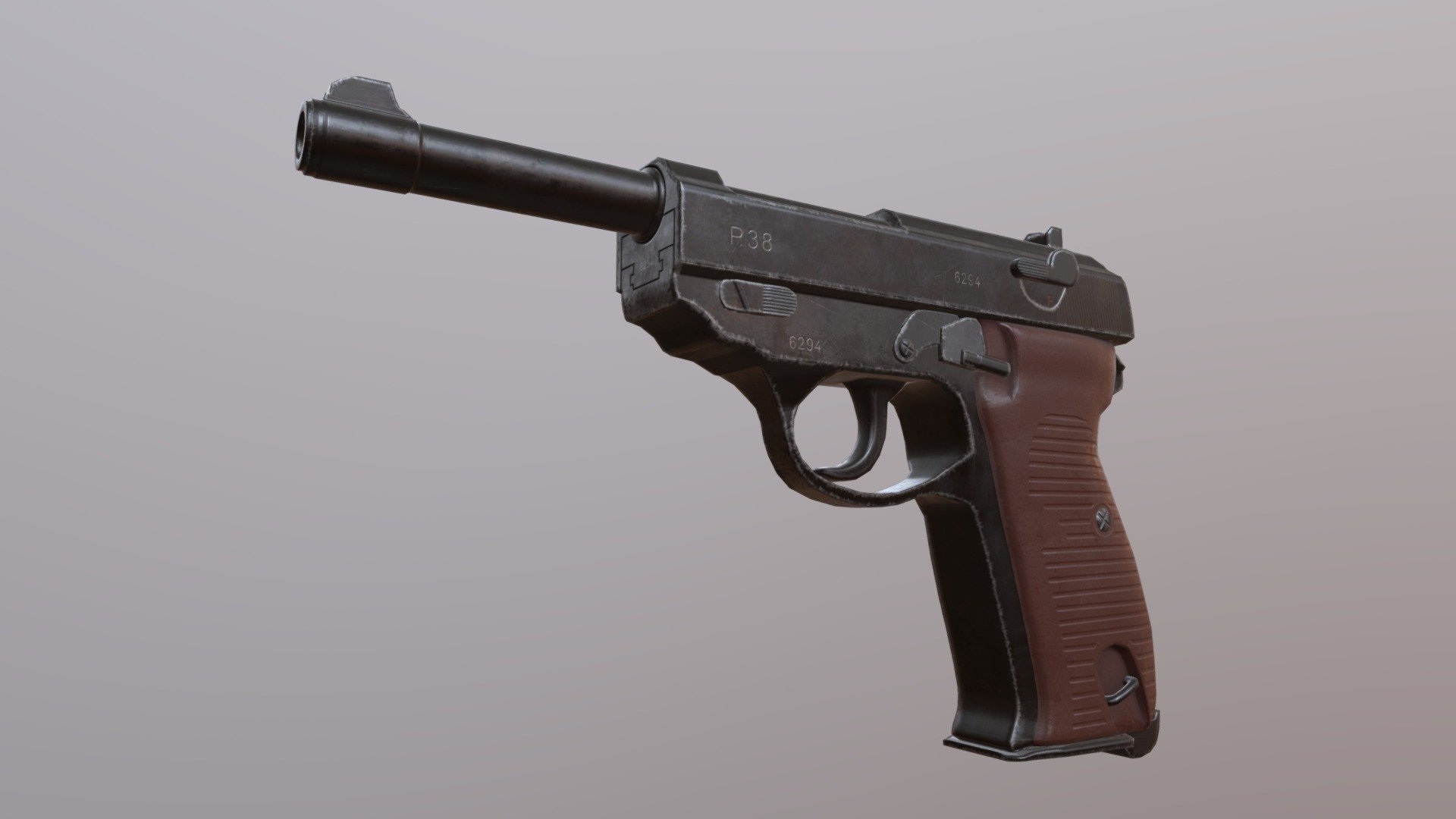 Walther P38 3d model